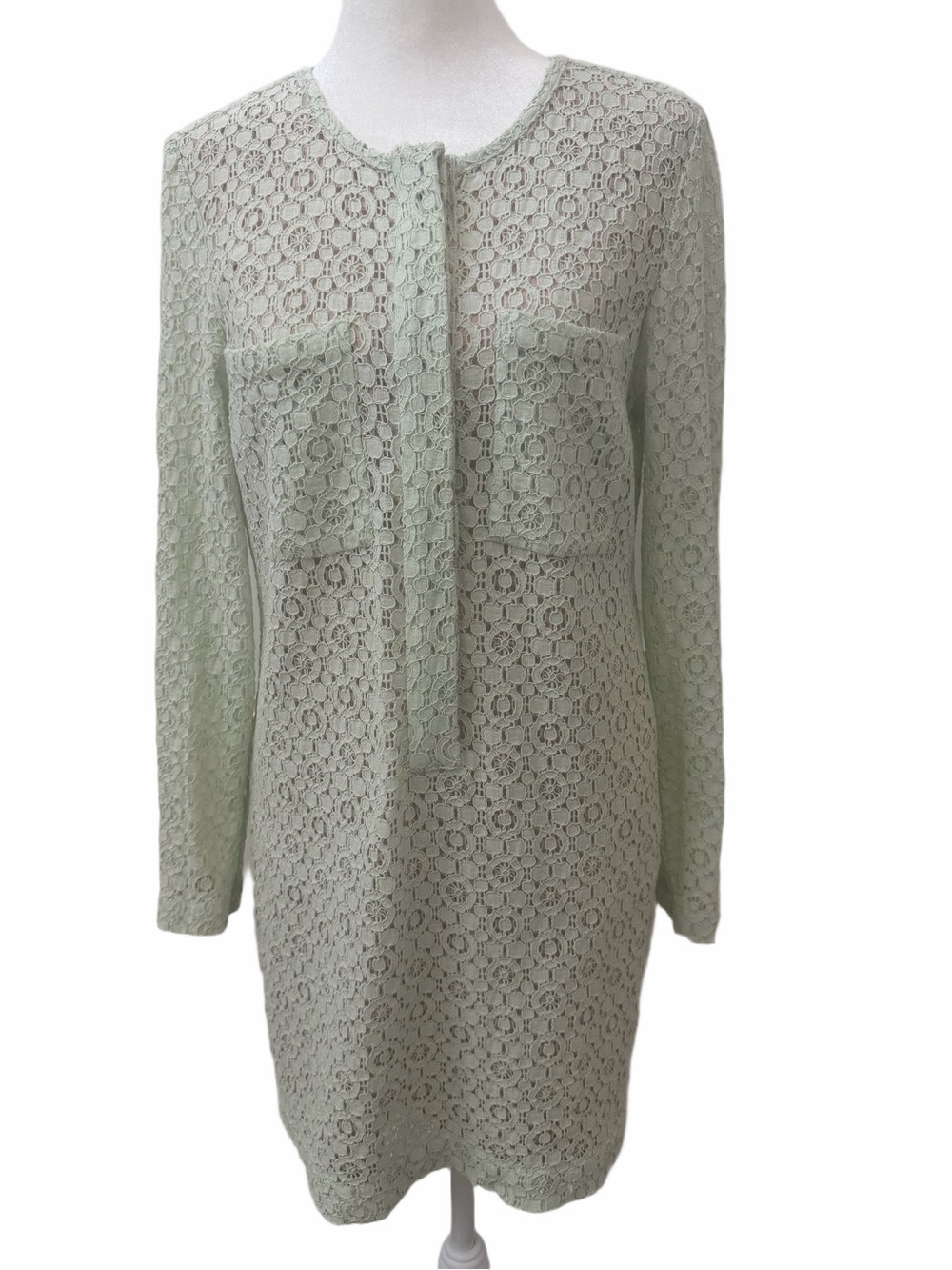 Victoria Beckham for Target Mint Green Lace Shift Dress Size M EUC